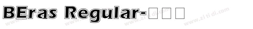 BEras Regular字体转换